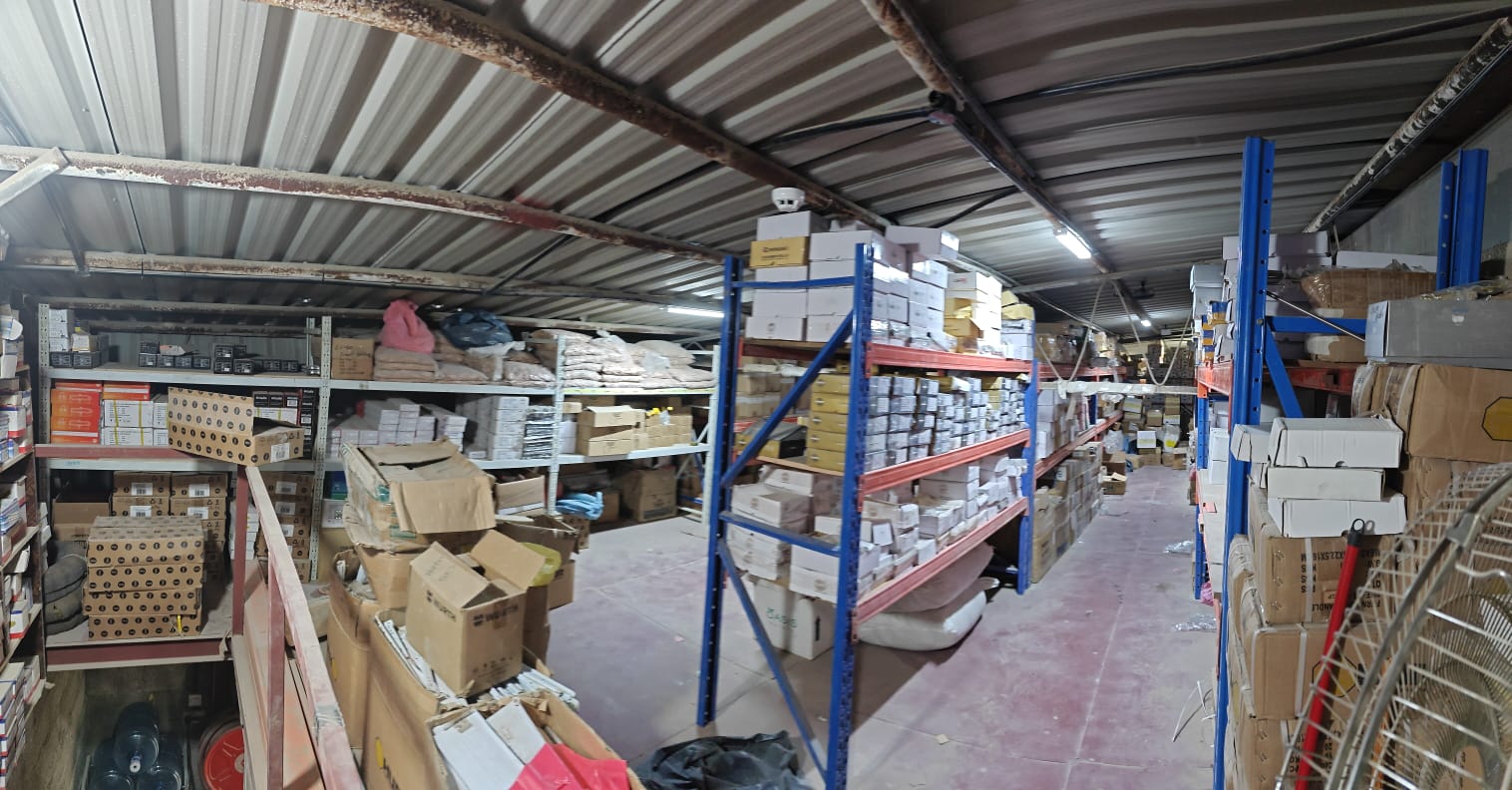 Inside the Husaini Ajmer warehouse