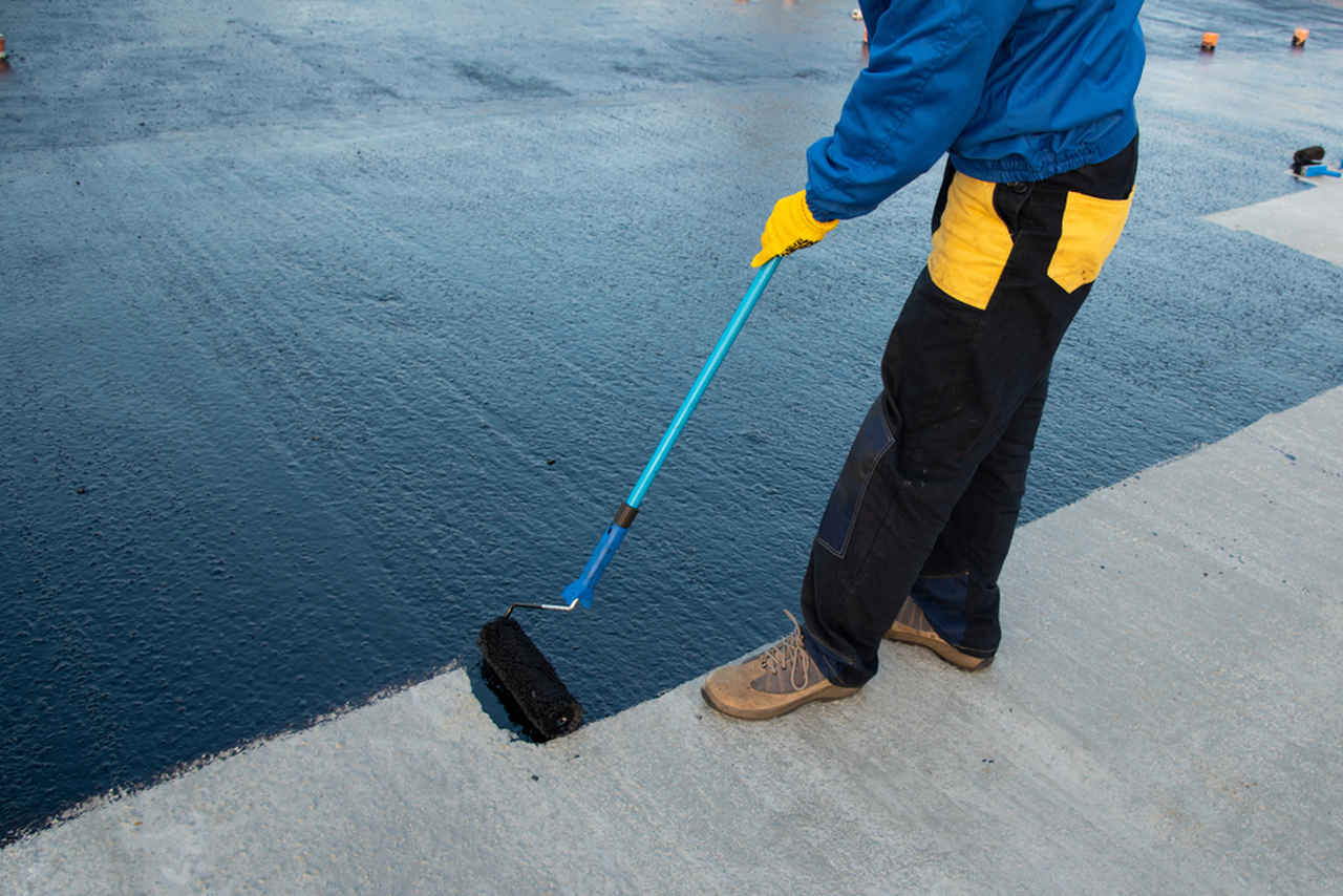 Waterproofing a concrete surface